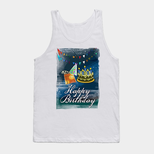 Happy Birthday Tank Top by denissmartin2020